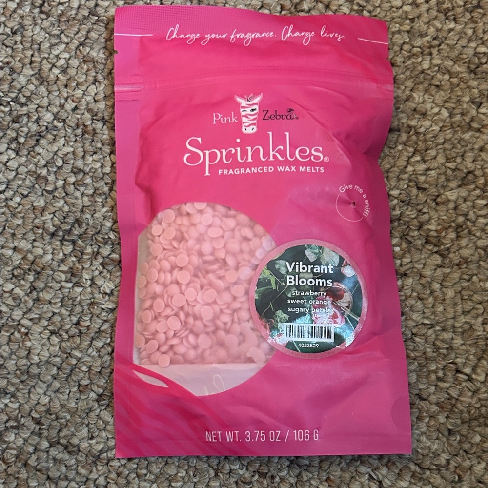 Pink Zebra Sprinkles Fragranced Wax Melts - Vibrant Blooms